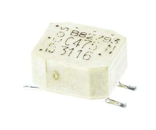 63-7589-46 EPCOS B82793 Series Wire-wound SMD Inductor with a Ferrite Core, 4.7 mH -30 → +50% Wire-Wound 400mA Idc B82793C0475N265