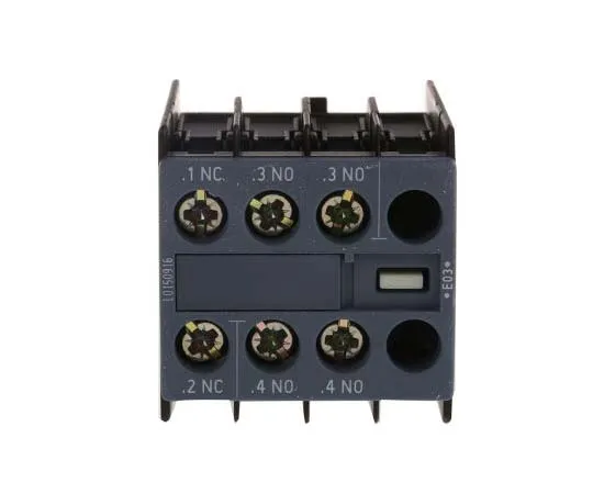 63-7721-17 Siemens Sirius Innovation, 2NO/NC (3), Auxiliary Contact, Snap-On, 6 A ac, 10 A dc 3RH2911-1HA21