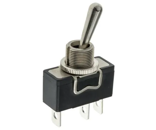 63-7605-20 APEM Single Pole Double Throw (SPDT) Toggle Switch, On-Off-On, Panel Mount X32CP