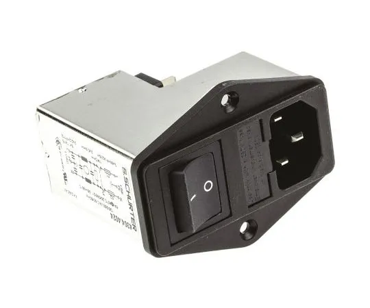 63-7585-67 Male C14 IEC Filter Panel Mount 5 x 20mm,Solder,Rated At 6A,250 V ac 4304.4024