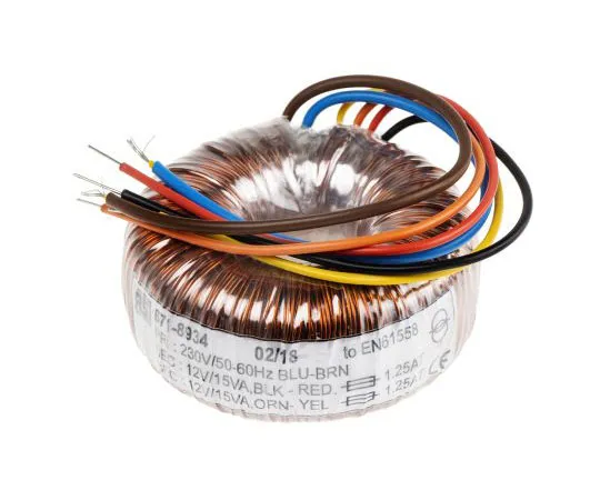 63-7670-55 2 Output Toroidal Transformer, 30VA, 2 x 12V ac 671-8934