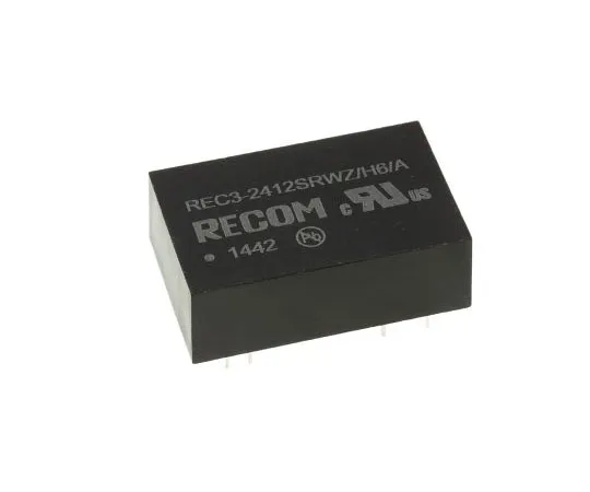 63-7587-30 Recom REC3 3W Isolated DC-DC Converter Through Hole, Voltage in 9 → 36 V dc, Voltage out 12V dc Medical Approved REC3-2412SRWZ/H6/A