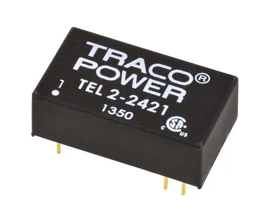 63-7724-60 TRACOPOWER TEL 2 2W Isolated DC-DC Converter Through Hole, Voltage in 18 → 36 V dc, Voltage out ±5V dc TEL 2-2421