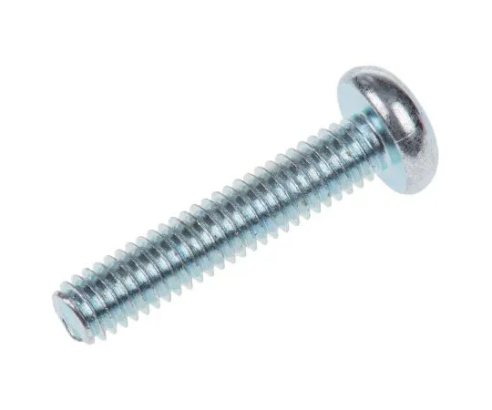 63-7574-01 Bright Zinc Plated Pan Steel Tamper Proof Security Screw, M4 x 20mm 482-8335