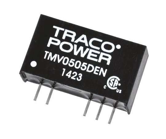 63-7658-49 TRACOPOWER TMV EN 1W Isolated DC-DC Converter Through Hole, Voltage in 4.5 → 5.5 V dc, Voltage out 5V dc TMV 0505DEN