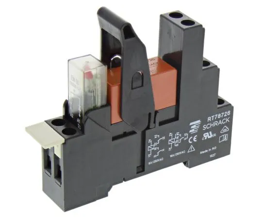 63-7586-74 TE Connectivity RT Series 230V ac DIN Rail Interface Relay Module, DPDT RT4S4T30 3-1415073-1
