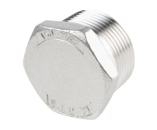 63-7592-42 RS PRO Stainless Steel Hexagon Plug 1-1/4in R(T) Male 1.2in 499-3647