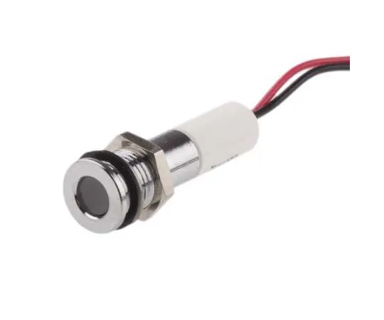 63-7708-91 RS PRO White Indicator, 220 V ac, 8mm Mounting Hole Size, Lead Wires Termination, IP67 700-1952