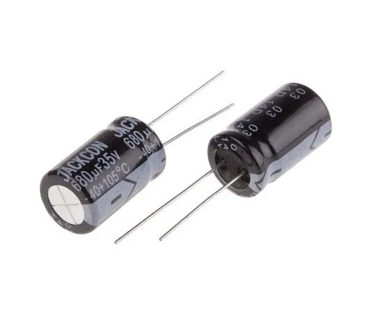 63-7737-19 RS PRO 680μF 35V dc Aluminium Electrolytic Capacitor, Through Hole 13 (Dia.) x 21mm +105°C 13mm 5mm 21mm 170-1227