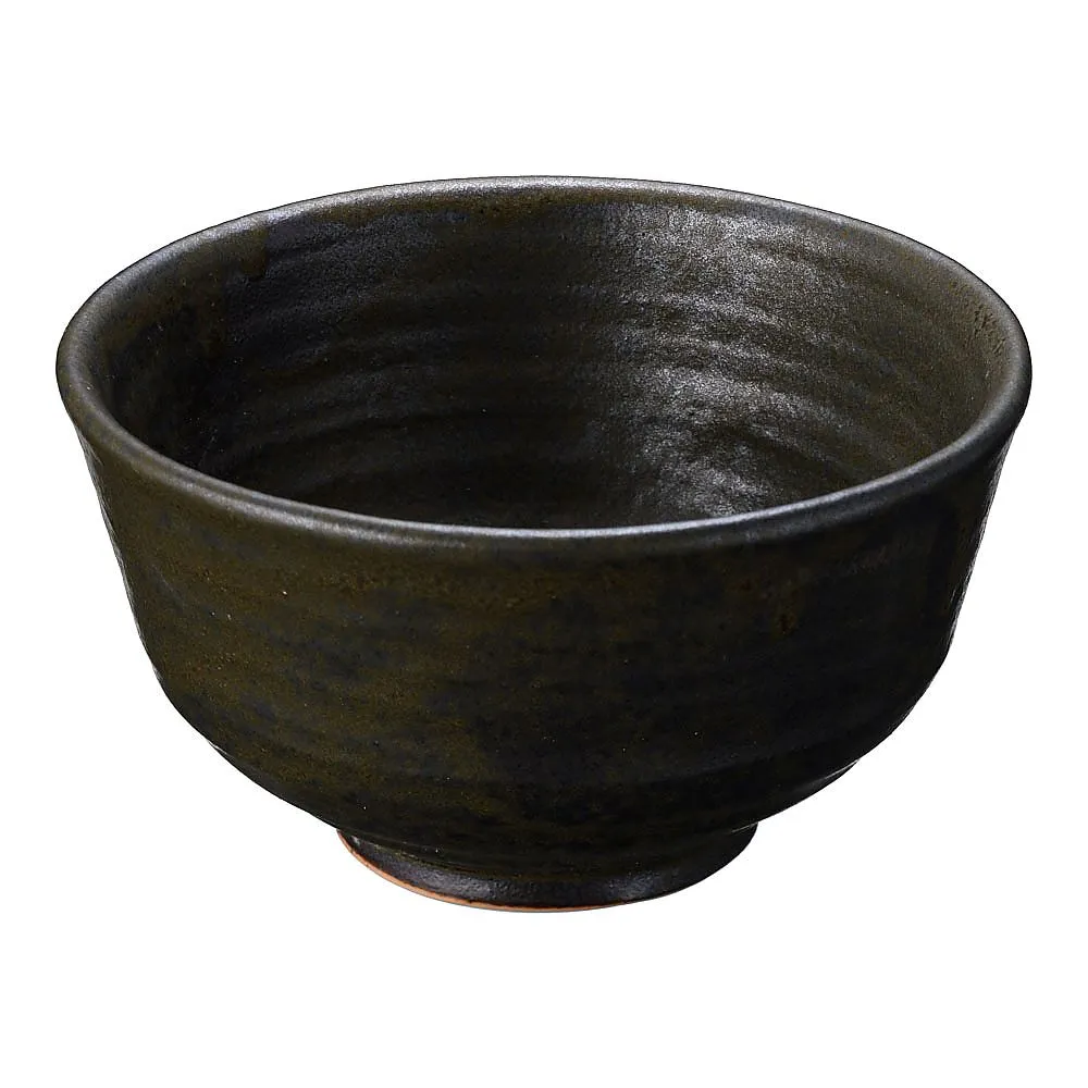 62-6843-74　Natural Black Chawan Large　B03-08
