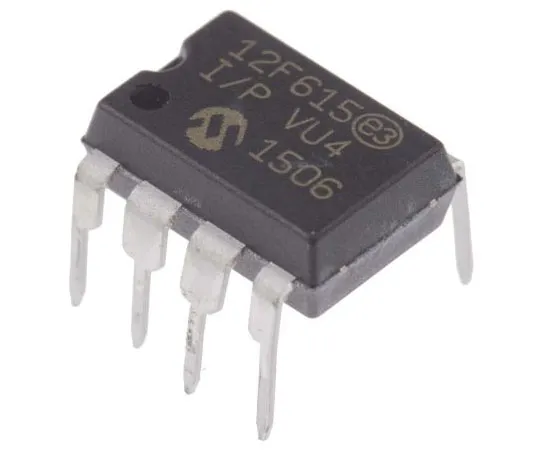 63-7644-42 Microchip PIC12F615-I/P, 8bit PIC Microcontroller, 20MHz, 1K Flash, 8-Pin PDIP PIC12F615-I/P