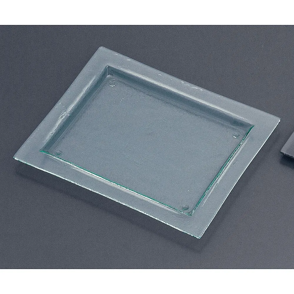 62-6835-73 Tiger Glass Rectangular Plate 061-192-12 Clear