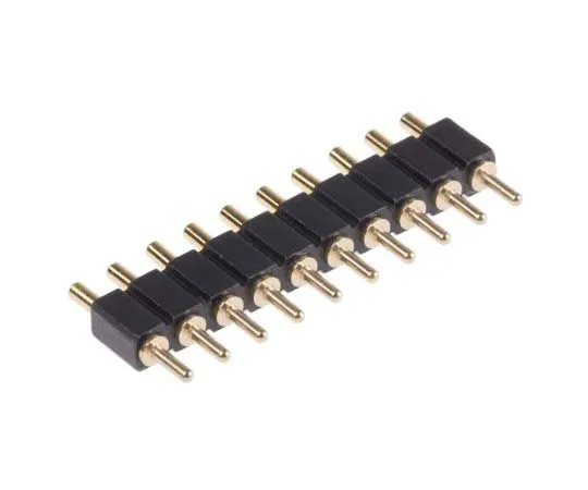 63-7713-79 Preci-Dip 2.54mm 10-Way Spring Loaded Connector, -Row Male, Through Hole, 811-S1-010-10-016101 811-S1-010-10-016101