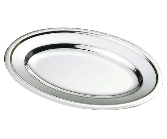 63-7166-55 IKD 18-8 Baby Oval Dish with Pattern 8 inch 1445200