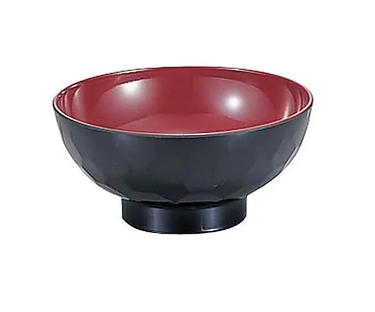 62-6854-31 3.8 sun tortoiseshell bowl, Kurouchi red RWV04