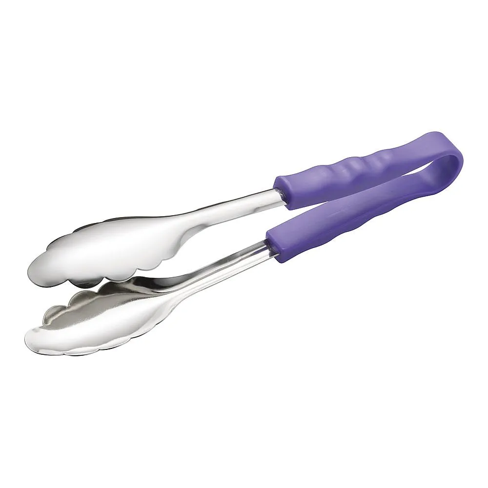 64-9285-35 18-8PP Handle Color All-Purpose Tongs Small (Antibacterial) Purple BTV3616