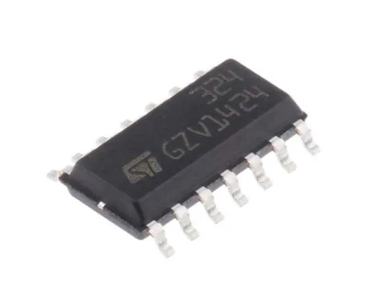 63-7744-90　LM324DT STMicroelectronics, Low Power, Op Amp, 1.3MHz, 5 → 28 V, 14-Pin SOIC　LM324DT