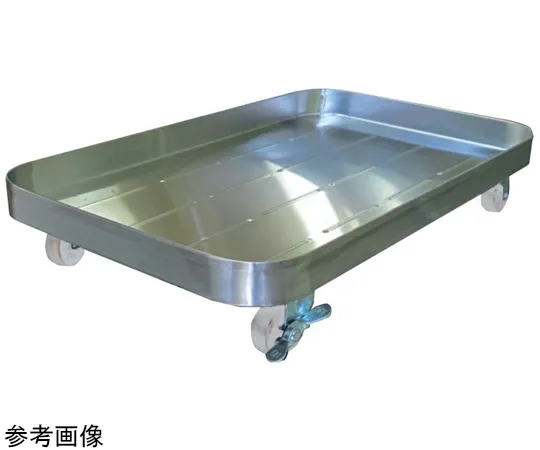 67-2400-27 18-8 Deep Square Kitchen Pot Cart 374 x 374 x 125 mm SH-4236D-UN