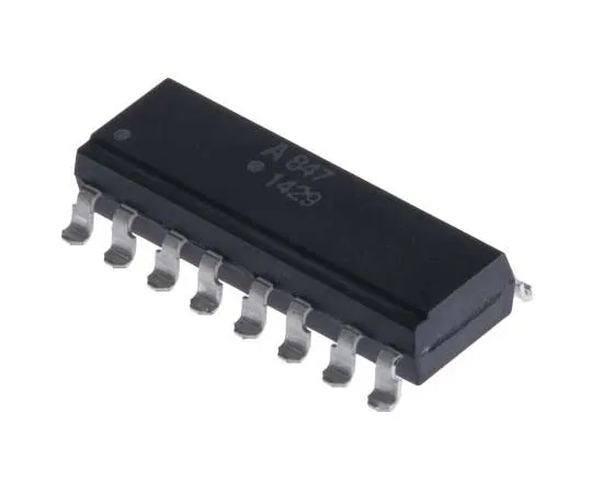63-7703-68　Broadcom, ACPL-847-300E DC Input Transistor Output Quad Optocoupler, Surface Mount, 16-Pin PDIP　ACPL-847-300E