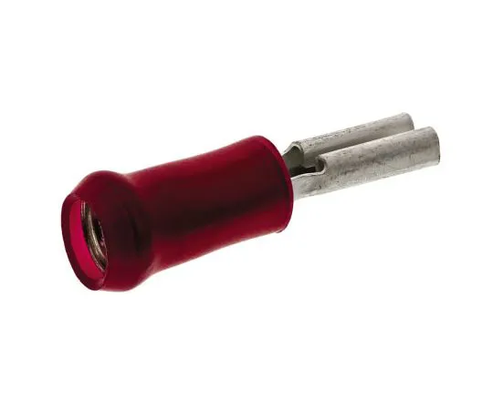 63-7682-17 TE Connectivity PIDG FASTON .110 Series Red Insulated Crimp Receptacle, 2.79 x 0.41mm, 0.3mm² to 1.5mm², 22AWG to 165564-1