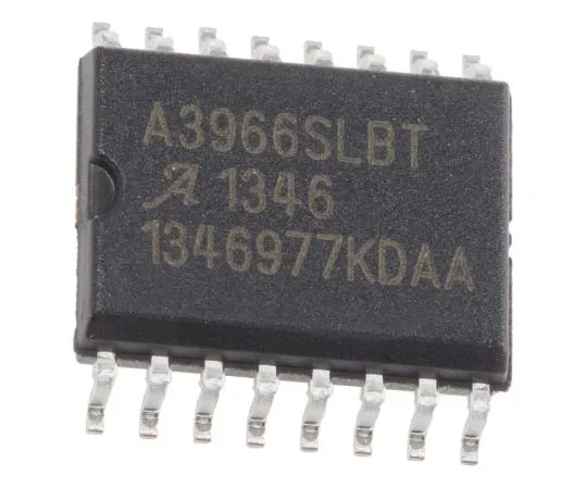 63-7682-74 Allegro Microsystems A3966SLBTR-T, Stepper Motor Driver IC, 30 V 0.65A 16-Pin, SOIC W A3966SLBTR-T
