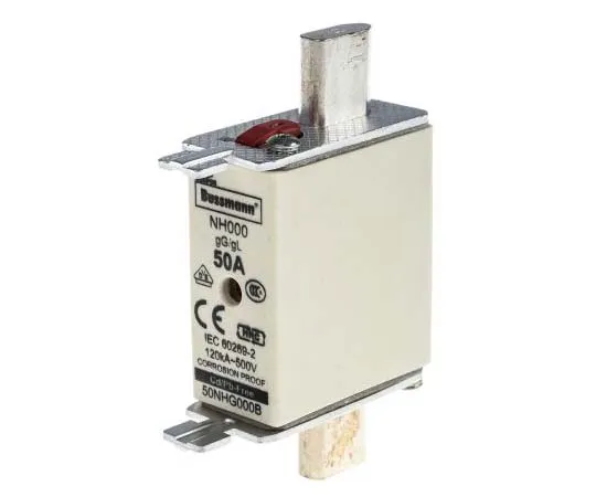 63-7717-51 Cooper Bussmann 50A 000 NH Centred Tag F***, gG - gL, 500V ac 50NHG000B