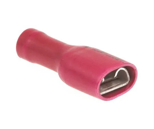 63-7696-31 JST FLVDDF Series Red Insulated Crimp Receptacle, 6.35 x 0.8mm, 0.25mm² to 1.65mm², 22AWG to 16AWG FLVDDF1.25-250A S LF