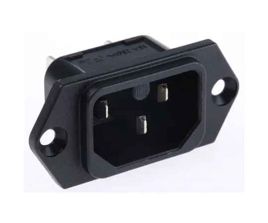 63-7620-44 Schurter C16 Panel Mount IEC Plug Male, 15A, 250 V ac 6110.33