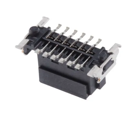 63-7635-88 ERNI SMC Series 1.27mm Pitch 12 Way 2 Row Straight PCB Socket, Surface Mount, Solder Termination 154805