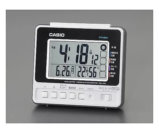 62-9155-45　[Radio Wave] Table Clock　EA798CA-124