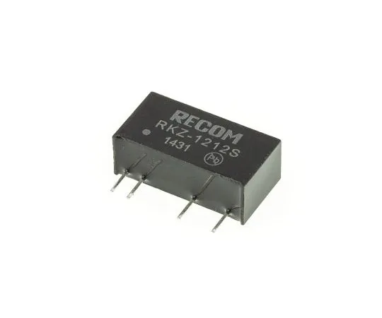 63-7673-78 Recom RKZ 2W Isolated DC-DC Converter Through Hole, Voltage in 10.8 → 13.2 V dc, Voltage out 12V dc RKZ-1212S