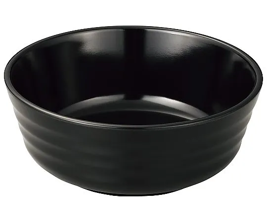69-5105-19 Melamine Japanese Cabinets Shallow Type Small Bowl BL-11B Black 1279320