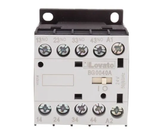 63-7690-85 Lovato 4 Pole Contactor, 10 A, 24 V ac Coil, Orange, 4NO 11BG0040A024