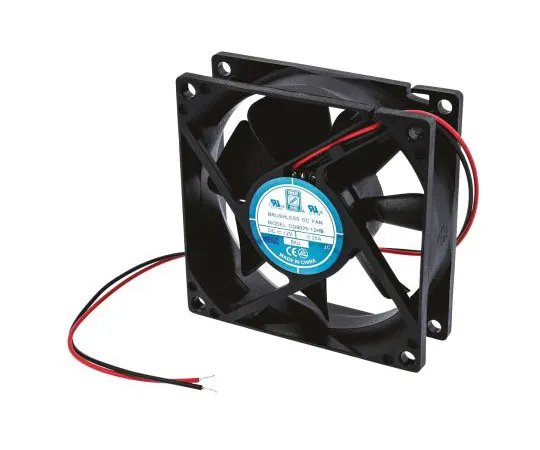 63-7622-91 RS PRO Axial Fan, 80 x 80 x 25mm, 40cfm, 2.9W, 12 V dc 541-5053