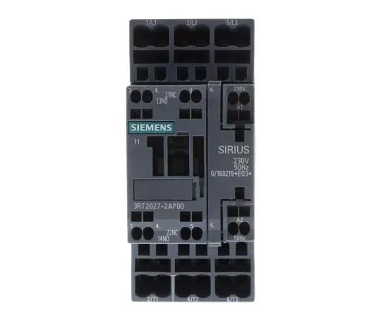 63-7721-80 Siemens 3 Pole Contactor, 32 A, 230 V ac Coil, SIRIUS Innovation, 3NO, 15 kW 3RT2027-2AP00