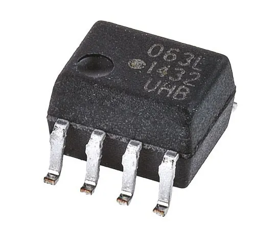63-7628-33 Broadcom, HCPL-063L-000E DC Input Transistor Output Dual Optocoupler, Surface Mount, 8-Pin SOIC HCPL-063L-000E