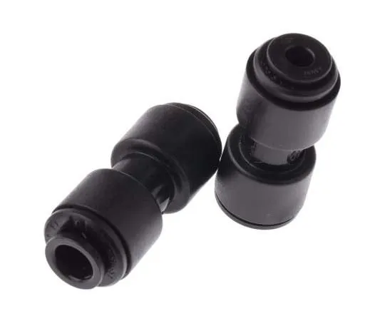 63-7718-45 John Guest PM Pneumatic Straight Tube-to-Tube Adapter, Push In 6 mm PM200604E