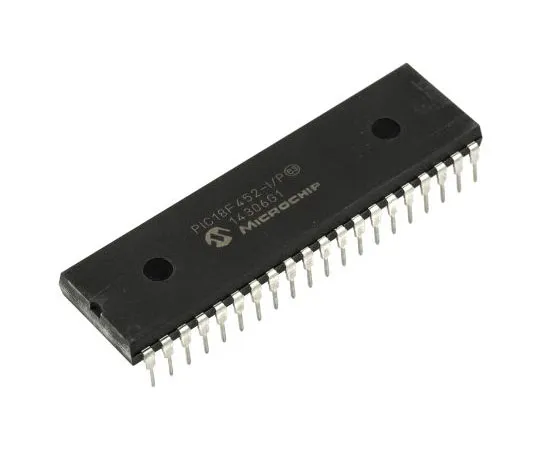 63-7563-72 Microchip PIC18F452-I/P, 8bit PIC Microcontroller, 40MHz, 32 kB Flash, 40-Pin PDIP PIC18F452-I/P