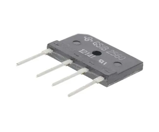 63-7730-75 Vishay GSIB2560-E3/45, Bridge Rectifier, 3.5A 600V, 4-Pin GSIB-5S GSIB2560-E3/45