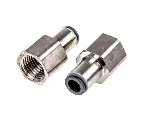 63-7584-61 Legris Pneumatic Straight Threaded-to-Tube Adapter, G 1/4 Female, Push In 6 mm 3114 06 13