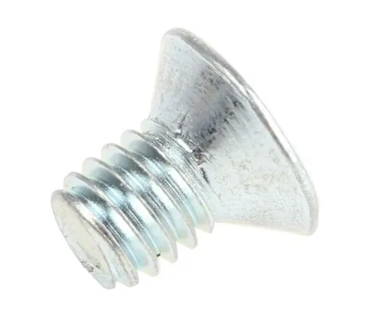 63-7573-89 Bright Zinc Plated Flat Steel Tamper Proof Security Screw, M4 x 6mm 482-8177