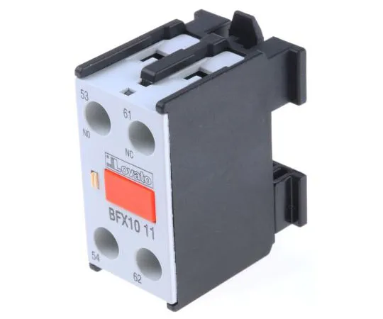 63-7691-18 Lovato, NO/NC (2), Auxiliary Contact Block, Snap-On BFX1011