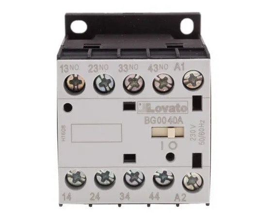 63-7690-84 Lovato 4 Pole Contactor, 10 A, 230 V ac Coil, Orange, 4NO 11BG0040A230