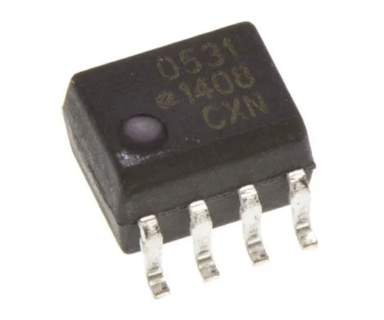 63-7628-54 Broadcom, HCPL-0531-000E DC Input Transistor Output Dual Optocoupler, Surface Mount, 8-Pin SOIC HCPL-0531-000E