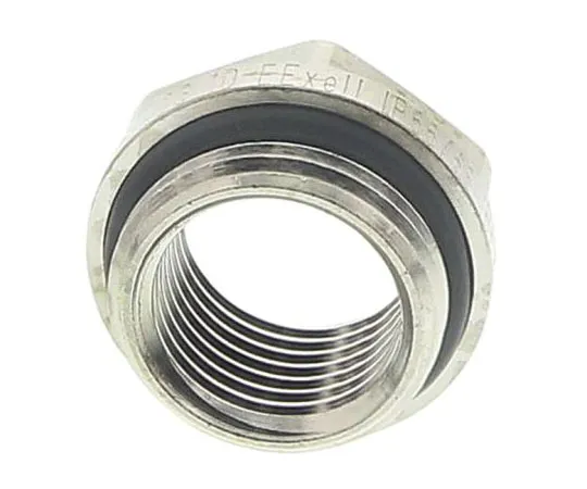 63-7655-24 Lapp M20 → M16 Cable Gland Adapter, Nickel Plated Brass, IP68 52104571