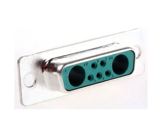 63-7624-26 Amphenol FCI DW Series Panel Mount, 7 Pin D-sub Connector Socket, Shell Size A Mixed Contact D-Sub DA7W2SA00LF