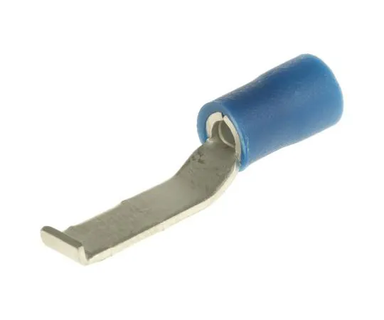 63-7646-36 RS PRO Hooked Insulated Crimp Blade Terminal 16.8mm Blade Length, 1.5mm² to 2.5mm², 16AWG to 14AWG, Blue 624-1235