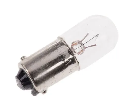 63-7652-95 BA9s Indicator Light, Clear, 6 V, 75 mA, 100h 655-9536