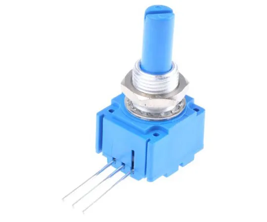 63-7609-71 Bourns 1 Gang Rotary Conductive Plastic Potentiometer with a 6.35 mm Dia. Shaft, 10kΩ, ±20%, 0.25W, CW Audio 91A1A-B28-D15L