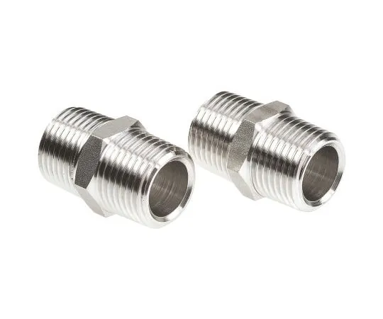 63-7558-71 Legris Stainless Steel Hexagon Straight Coupler 1/2in R(T) Male x 1/2in R(T) Male 1821 21 21